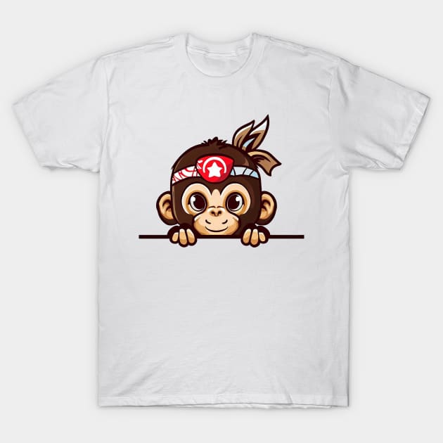 Sneaky japanese Monkey so cute T-Shirt by Deartexclusive